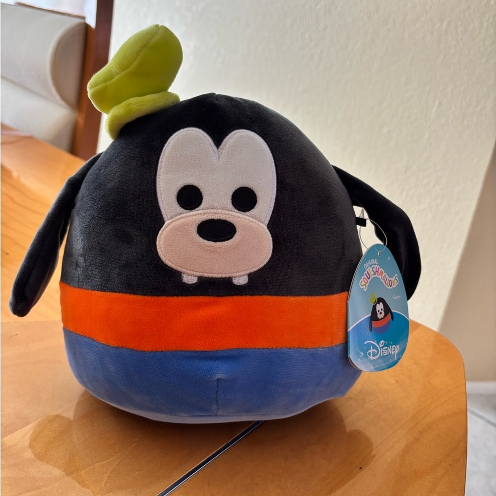 Disney Goofy Plush with Black, Orange, and Blue